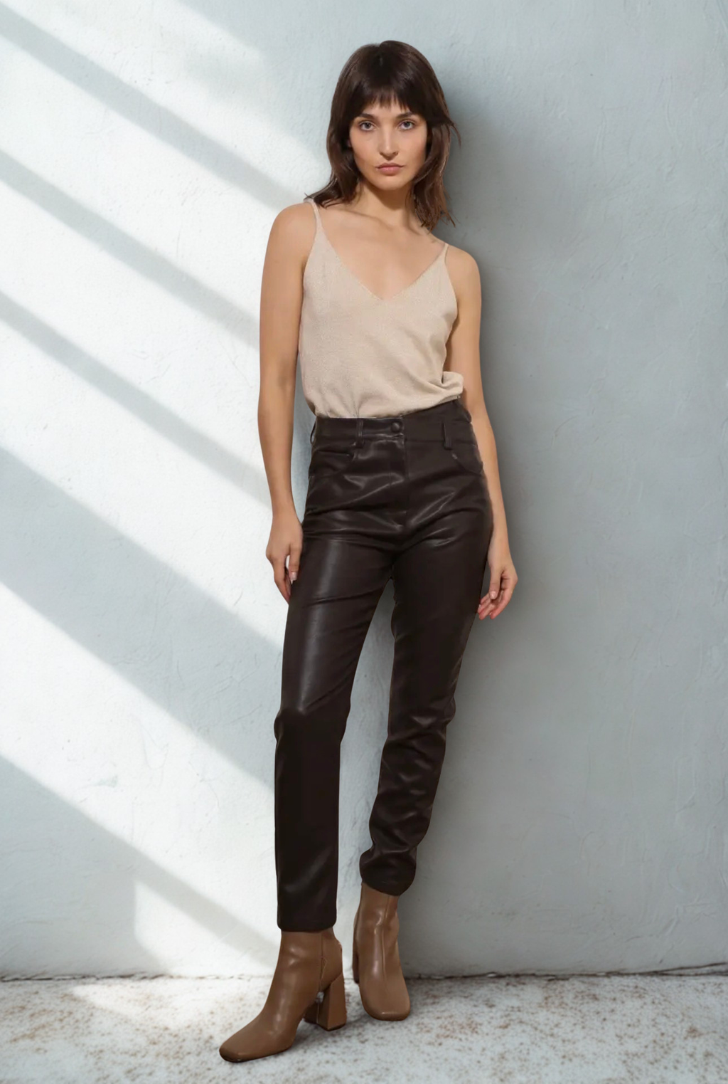 Faux Leather Pants