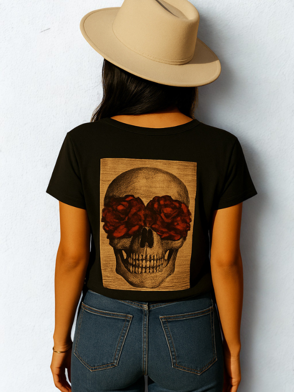 Crimson Bloom Tee